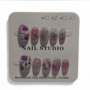 Pink and Purple Nail Art Set